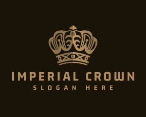 Bronze Crown Monarch logo design