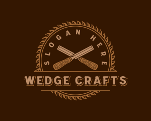 Chisel Saw Woodwork logo design