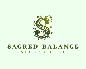 Elegant Floral Letter S logo design