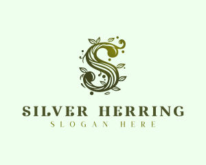 Elegant Floral Letter S logo design