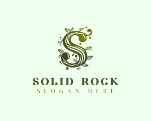 Elegant Floral Letter S logo design