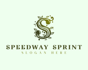 Elegant Floral Letter S logo design