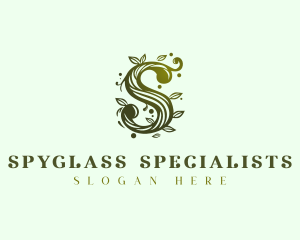 Elegant Floral Letter S logo design