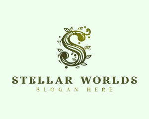 Elegant Floral Letter S logo design