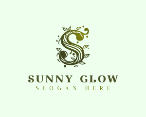 Elegant Floral Letter S logo design