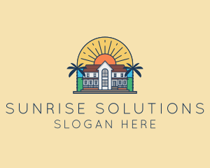 Sun Palm Tree Mansion logo