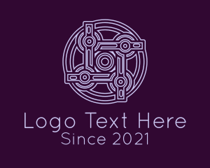 Purple Celtic Decoration logo