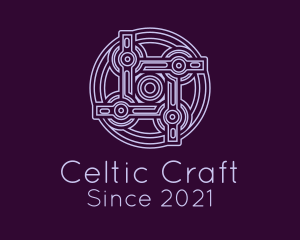 Purple Celtic Decoration logo