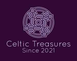Purple Celtic Decoration logo design