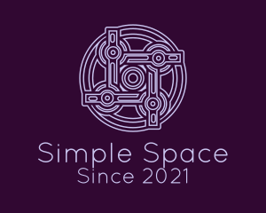 Purple Celtic Decoration logo design