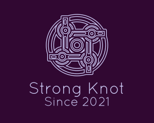 Purple Celtic Decoration logo design