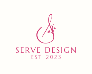 Pink Boutique Letter S  logo design