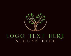 Botanical Tree Human logo