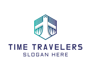 Travel Airline Plane logo design