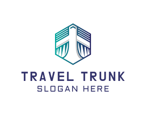 Travel Airline Plane logo design