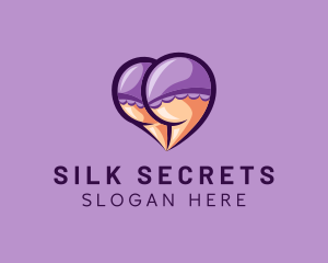 Sexy Bikini Heart  logo design