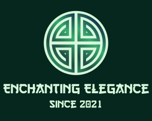Green Asian Lucky Charm logo