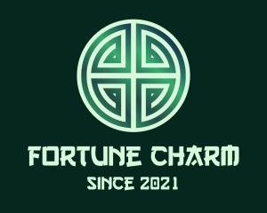 Green Asian Lucky Charm logo