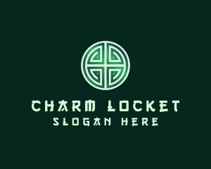 Green Asian Lucky Charm logo design