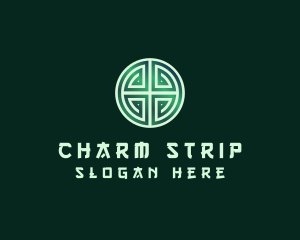 Green Asian Lucky Charm logo design