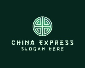 Green Asian Lucky Charm logo design