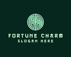 Green Asian Lucky Charm logo design