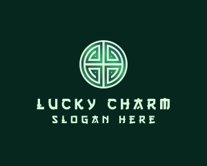 Green Asian Lucky Charm logo design