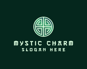 Green Asian Lucky Charm logo design