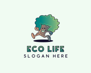 Eco Oak Tree Gardening logo design