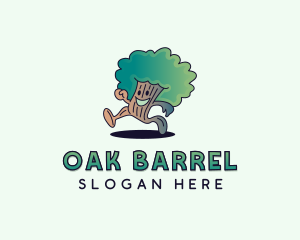 Eco Oak Tree Gardening logo design