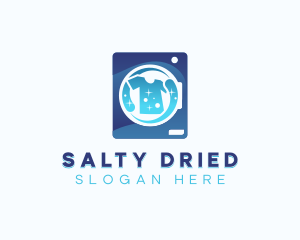 Washing Laundry Shirt logo design