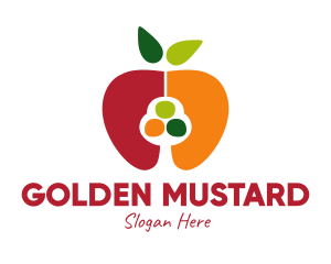 Colorful Apple Seed logo design