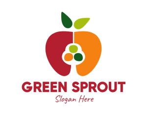 Colorful Apple Seed logo