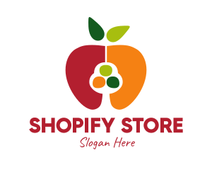 Colorful Apple Seed logo design