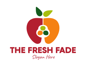 Colorful Apple Seed logo design