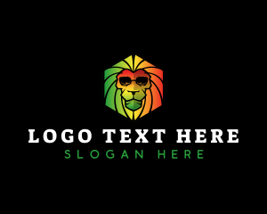 Rasta Reggae Lion logo