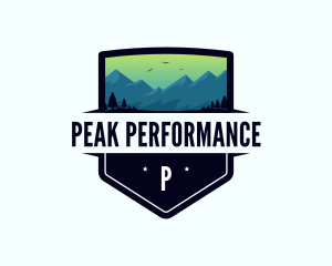 Mountain  Peak Trip logo design