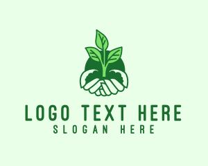 Gardener Hand Plant logo