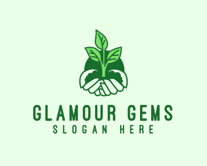 Gardener Hand Plant Logo