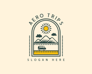 Road Trip Mountain logo design