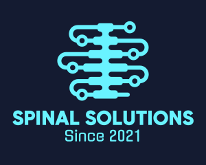 Digital Spine Circuit logo design