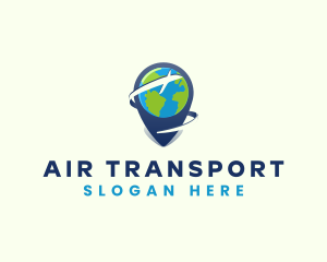 Airplane Cargo Location logo design