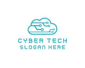 Cyber Tech Cloud Circuit logo