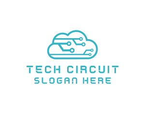 Cyber Tech Cloud Circuit logo