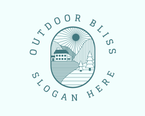 Nature Outdoors Villa  logo design