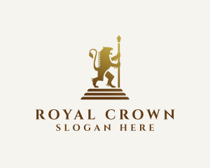 Royal Lion Monarch logo design