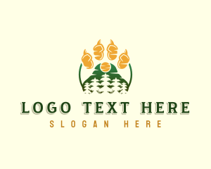 Mountain Claw Pine Tree logo