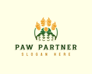 Mountain Claw Pine Tree logo design