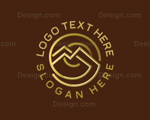 Luxury Mountain Spiral Logo