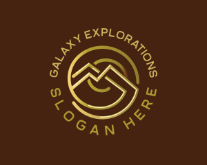 Luxury Mountain Spiral logo design